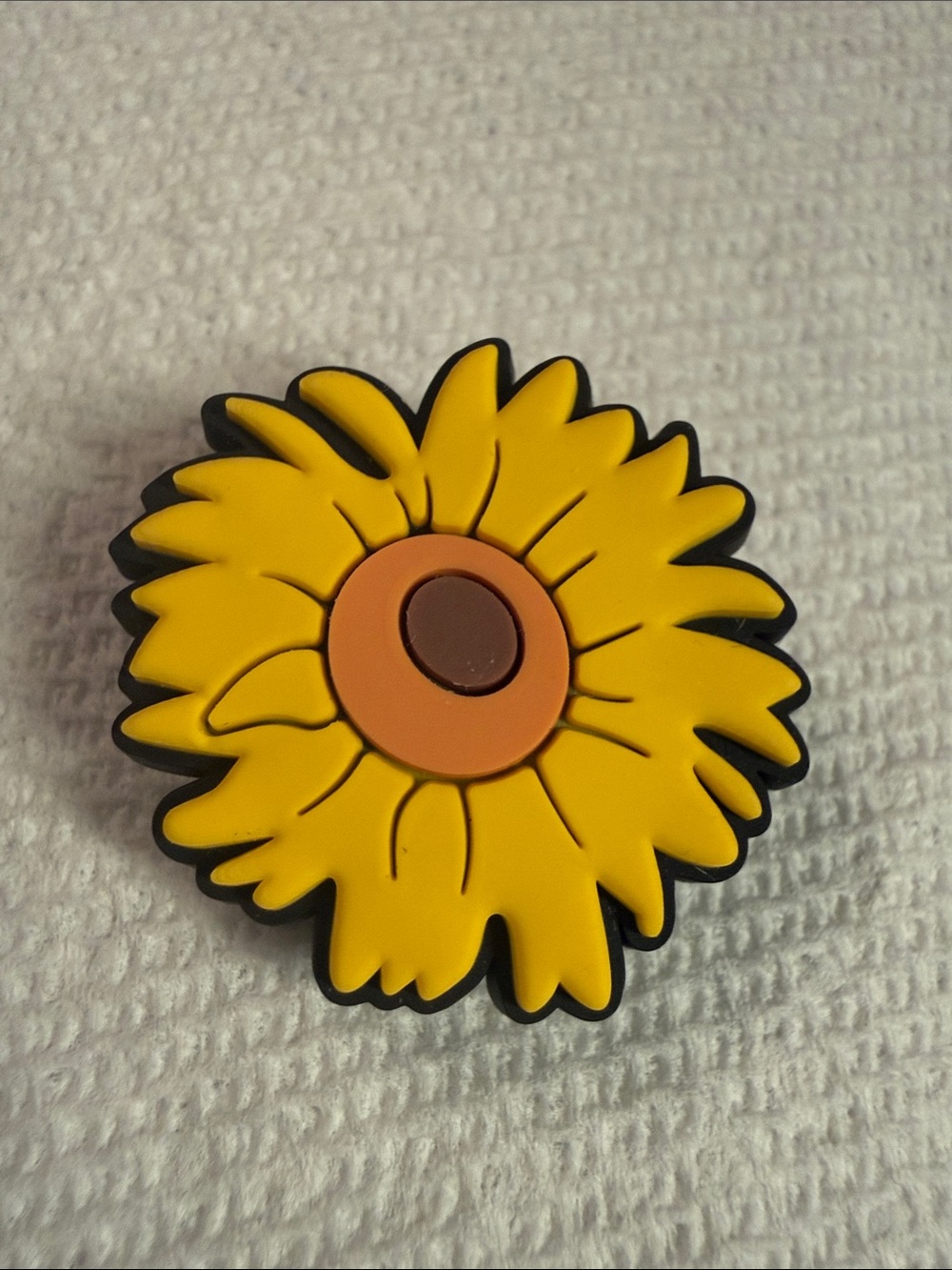 Sunflower Shoe Charm - Bright Yellow Floral Accent